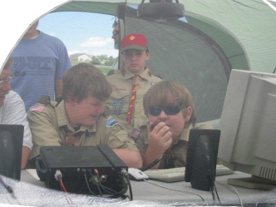 Scouts on the GOTA Station
